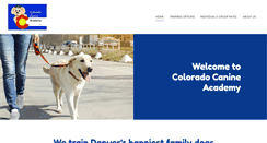 Desktop Screenshot of coloradocanineacademy.com