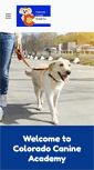 Mobile Screenshot of coloradocanineacademy.com