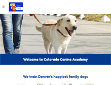 Tablet Screenshot of coloradocanineacademy.com